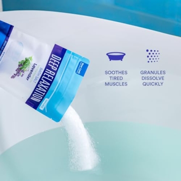 Deep Relaxation Bath Salt with Lavender Essential Oil 32 Oz