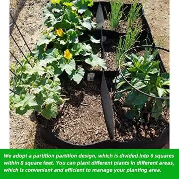 CJGQ Fabric Raised Garden Bed for Herbs and Vegetables