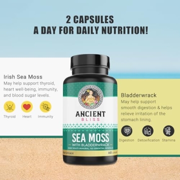 Organic Irish Sea Moss Pills for Thyroid & Skin Health