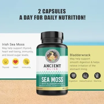 Organic Irish Sea Moss Pills for Thyroid & Skin Health