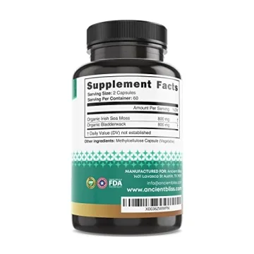 Organic Irish Sea Moss Pills for Thyroid & Skin Health