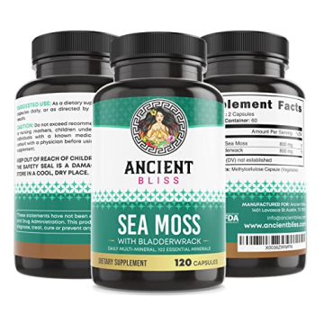 Organic Irish Sea Moss Pills for Thyroid & Skin Health