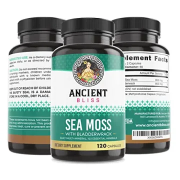 Organic Irish Sea Moss Pills for Thyroid & Skin Health