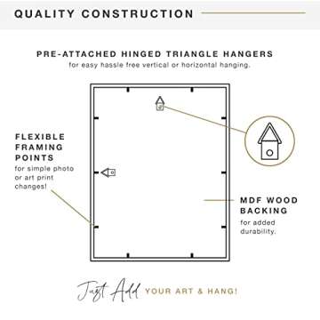 MCS East Village Frame, Black, 12 x 12 in matted to 6 x 6 in, Single