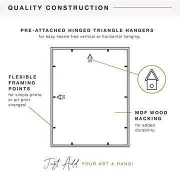 MCS East Village Frame, Black, 12 x 12 in matted to 6 x 6 in, Single