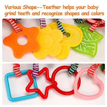 TUMAMA 4 Pack Baby Handbells Rattles for Infants