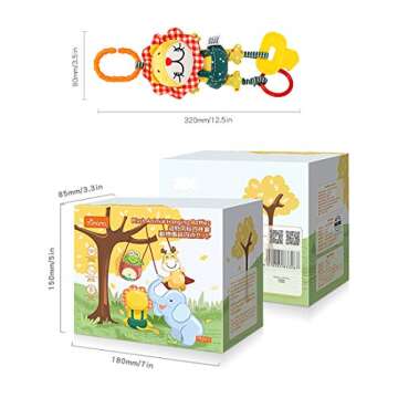 TUMAMA 4 Pack Baby Handbells Rattles for Infants