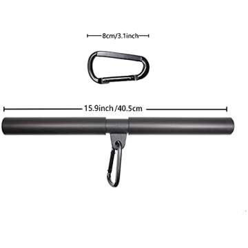 Topfinder LAT Pull Down Bar Cable Machine Attachmenet Gym Exercise Pulldown bar for Exercises Back T...