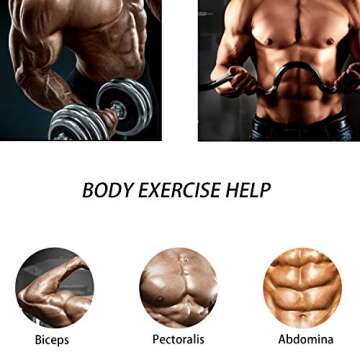 Topfinder LAT Pull Down Bar Cable Machine Attachmenet Gym Exercise Pulldown bar for Exercises Back Tricep Arm Muscles (15.7)