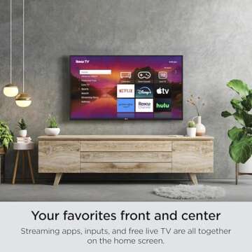 Roku Smart TV – 32-Inch Select Series 1080p Full HD RokuTV with Roku Voice Remote, Bright Picture, Customizable Home Screen – Live Local News, Sports, Gaming