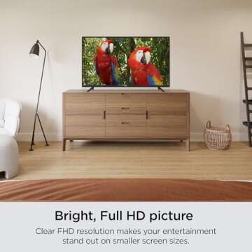 Roku Smart TV – 32-Inch Select Series 1080p Full HD RokuTV with Roku Voice Remote, Bright Picture, Customizable Home Screen – Live Local News, Sports, Gaming