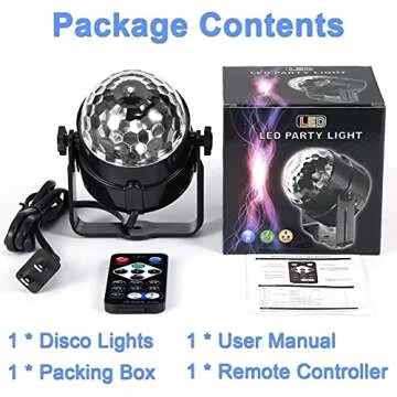Sound Activated Disco Ball Light with Remote Control