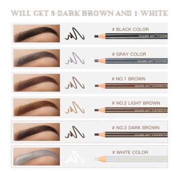 LSxia Waterproof Eyebrow Pencil Set with Eyeliner Kit