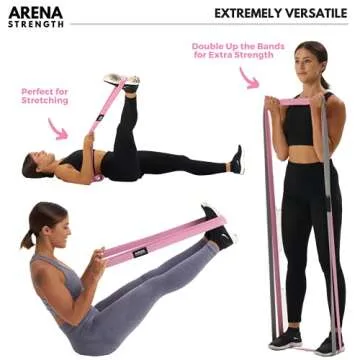 Arena Strength Long Fabric Resistance Bands for Full Body Workouts