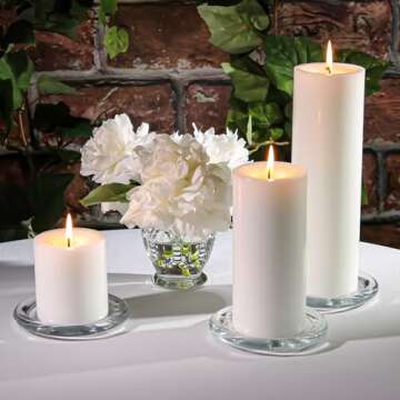 Richland® White Pillar Candles Set of 3