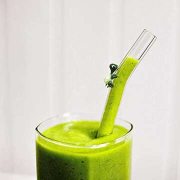 Reusable Glass Straws for Eco-Friendly Smoothies