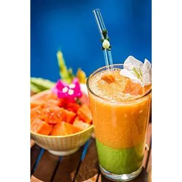 Reusable Glass Straws for Eco-Friendly Smoothies