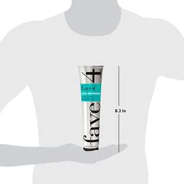 fave4 hair Curls and Kisses Curl Cream, Shape & Defrizz for Natural Curls and Waves, 5.5 fl oz