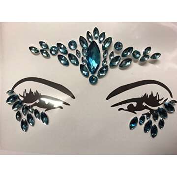 Festival Wedding Hen Face Gems Body Jewelry Art