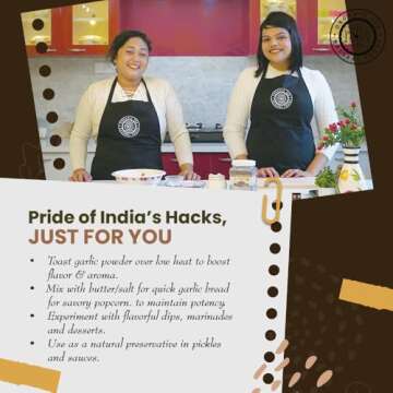 Pride of India – Garlic Fine Ground – Gourmet & Culinary Grade – Classic Seasoning to Pasta/Sauces/Dips/Bakes – Easy to Store – 8 oz. Medium Dual Sifter Bottle