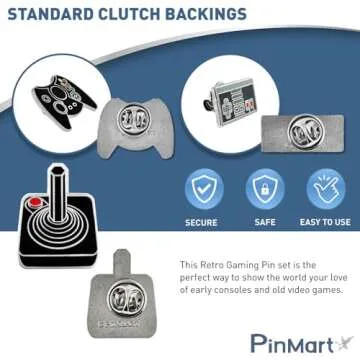 PinMart Original Game Controller Gaming Lover Retro Cool Enamel Lapel Pin