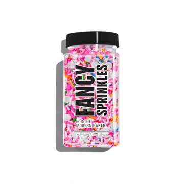 Fancy Sprinkles Animal Crackers - Real Sugar Rainbow Sprinkles