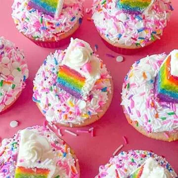 Fancy Sprinkles Animal Crackers - Real Sugar Rainbow Sprinkles