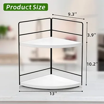ZGO 2-Tier Corner Organizer - Stylish Storage Solution