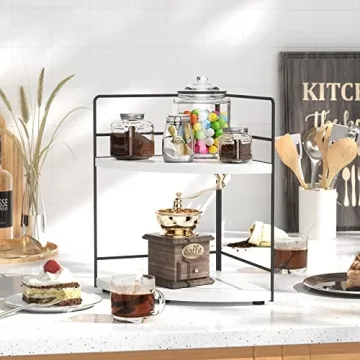 ZGO 2-Tier Corner Organizer - Stylish Storage Solution