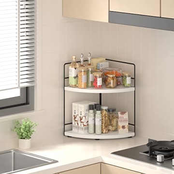 ZGO 2-Tier Corner Organizer - Stylish Storage Solution