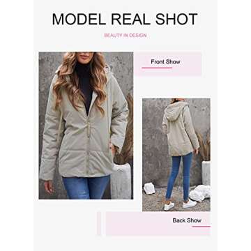 Stylish Dokotoo Women's Winter Zipper Puffer Jacket