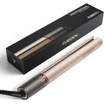 FURIDEN Professional Salon Quality Hair Straightener - 2 in 1 Curling Iron and Flat Iron for Fast St...