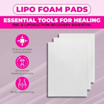 bombshell booty pillow 3 Pcs Lipo Foam Board Post Surgery 360, Ab Board Lipo Foams Tummy Tuck, Lipo ...