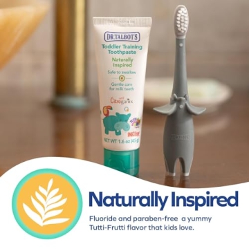 Toddler-Friendly Toothbrush and Natural Toothpaste Set