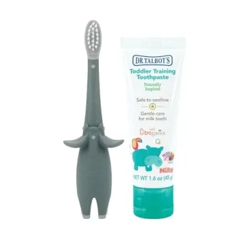 Toddler-Friendly Toothbrush and Natural Toothpaste Set