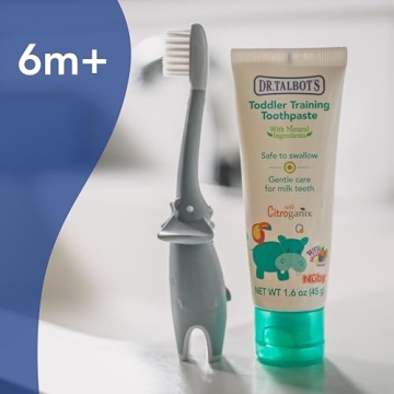 Toddler-Friendly Toothbrush and Natural Toothpaste Set