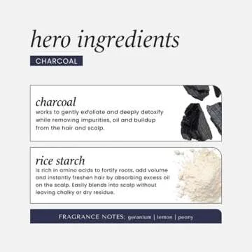 HASK Charcoal Clarifying Dry Shampoo Kits for all hair types, aluminum free, no sulfates, parabens, phthalates, gluten or artificial colors (6.5oz-Qty2)