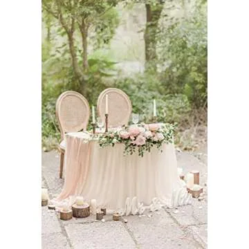 Ling's Moment 2PCS Artificial Floral Swags Centerpieces for Sweetheart/Head Table