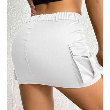Women Y2K Cargo Skirt with Pockets for Stylish Looks