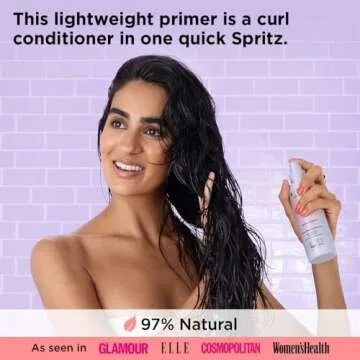 Noughty 97% Natural Hello Curl Define and Re-Shape Curl Primer, Vitamin Rich Formula for Curly and Wavy Styles, with Sea Kelp and Shea Butter, Sulphate Free Vegan Haircare 200 ml