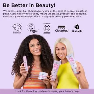 Noughty 97% Natural Hello Curl Define and Re-Shape Curl Primer, Vitamin Rich Formula for Curly and Wavy Styles, with Sea Kelp and Shea Butter, Sulphate Free Vegan Haircare 200 ml