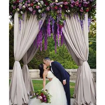 12pcs Artificial Wisteria Flowers for Home Decor