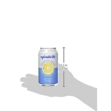 Spindrift Sparkling Water, Lemon, 12 fl oz