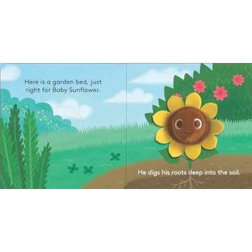 Baby Sunflower Finger Puppet Book for Young Learners