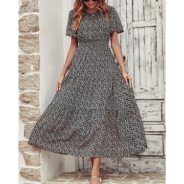 Elegant PRETTYGARDEN Summer Floral Maxi Dress for Women