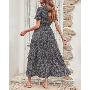 Elegant PRETTYGARDEN Summer Floral Maxi Dress for Women