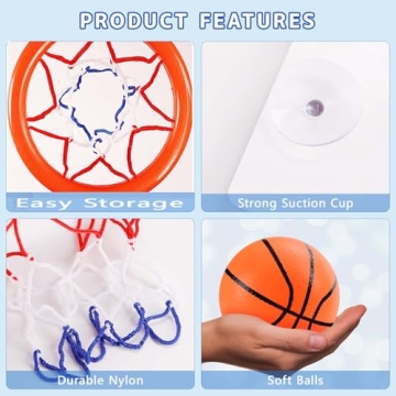 Exciting Bath Basketball Hoop Set for Kids Ages 4-8