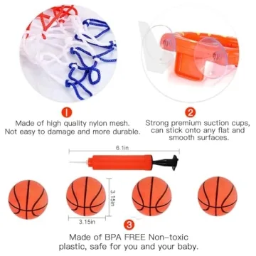 Exciting Bath Basketball Hoop Set for Kids Ages 4-8