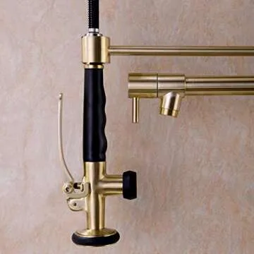 GICASA Kitchen Faucet with Pull Down Sprayer & Pot Filler