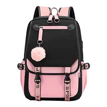 Stylish JiaYou Girls Backpack with USB Charging Port